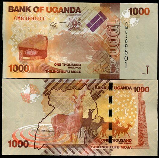 UGANDA 1000 SHILLINGS 2017 P 49 UNC