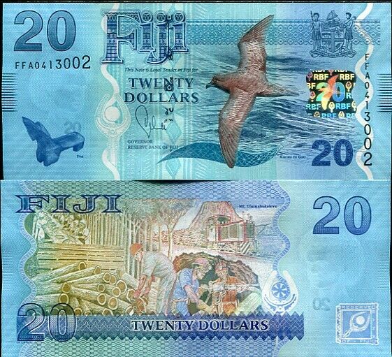 Fiji 20 Dollars ND 2013  P 117 UNC