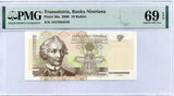 Transnistria 10 Rublei 2000 P 36 a Superb GEM UNC PMG 69 EPQ TOP POP