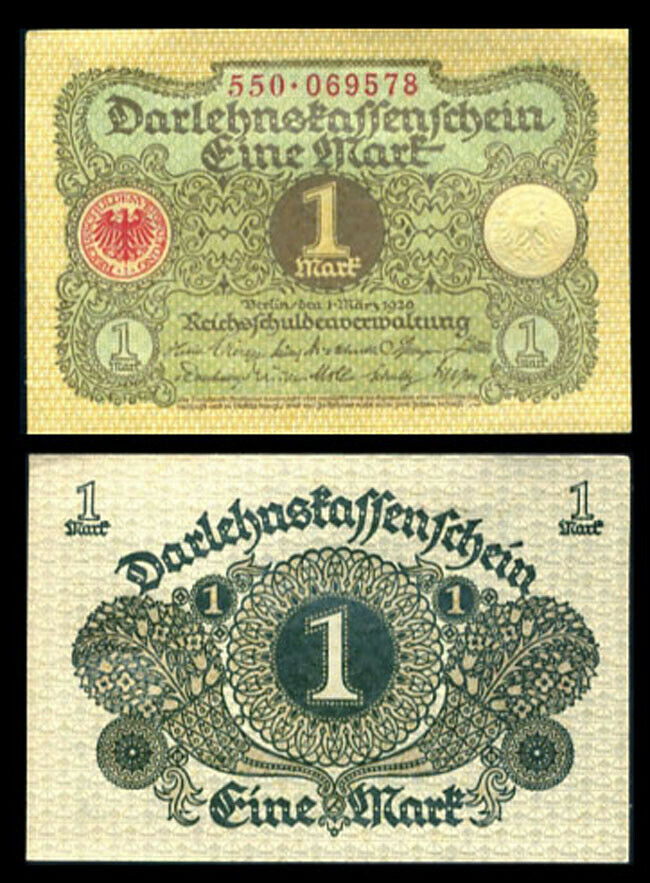 Germany 1 Mark 1920 P 58 UNC