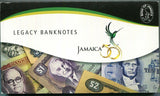 JAMAICA SET 6 UNC 50 CENTS 1 2 510 20 1987 - 1999 P 53 - 72 50th COMM. FOLDER