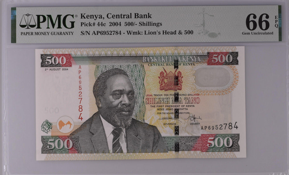 Kenya 500 Shillings 2004 P 44 c Gem UNC PMG 66 EPQ