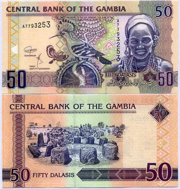 Gambia 50 Dalasis ND 2006 P 28 a UNC