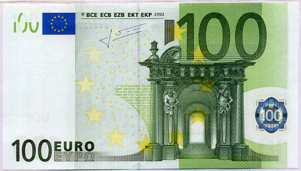 Euro 100 Euro Italy 2002 P 12 S Sign Trichet UNC