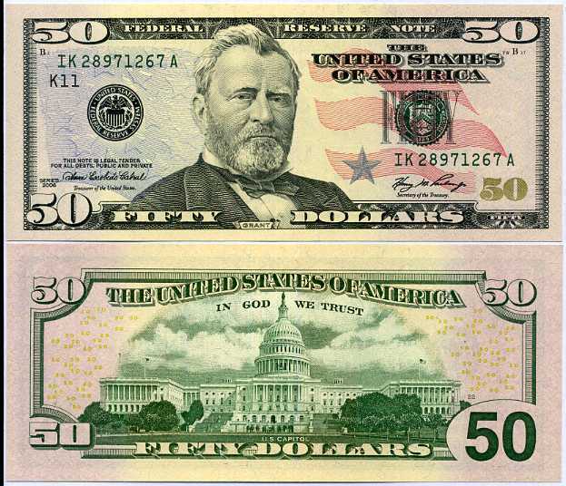 UNITED STATES OF AMERICA 50 DOLLAR USA. 2006 P 527 UNC
