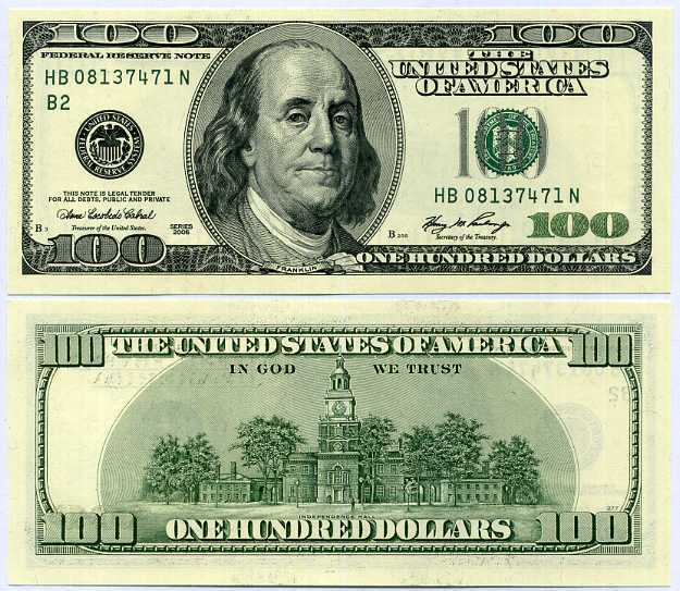 UNITED STATES OF AMERICA 100 DOLLAR USA. 2006 P 528 UNC