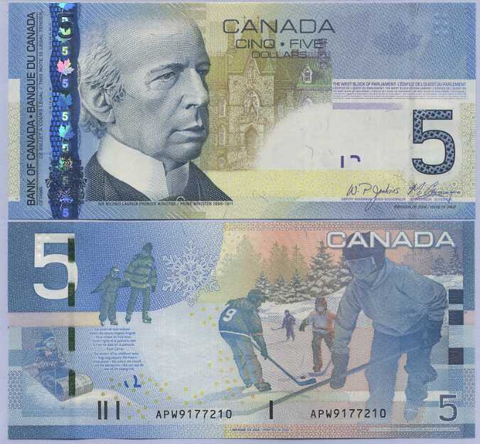 CANADA 5 DOLLARS 2006 / 2008 P 101A/b UNC