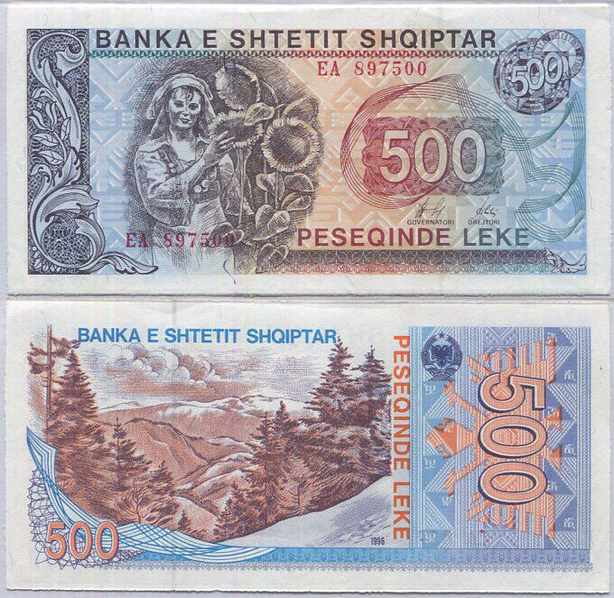 Albania 500 Leke 1996 P 48 b aUNC See Scan