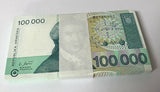 Croatia 100000 Dinara 1993 P 27 UNC LOT 25 PCS 1/4 BUNDLE