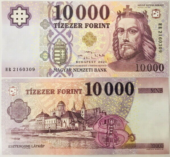 Hungary 10000 Forint 2021 P 206 UNC