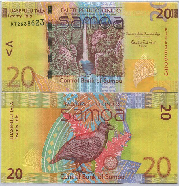 Western Samoa 20 Tala ND 2012 P 40 b UNC