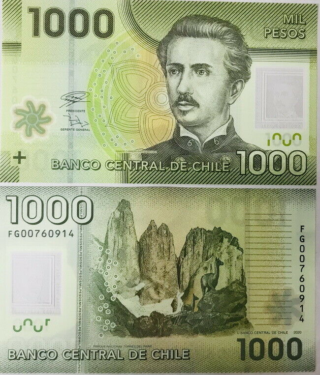 Chile 1000 Pesos 2020 P 161 Polymer UNC