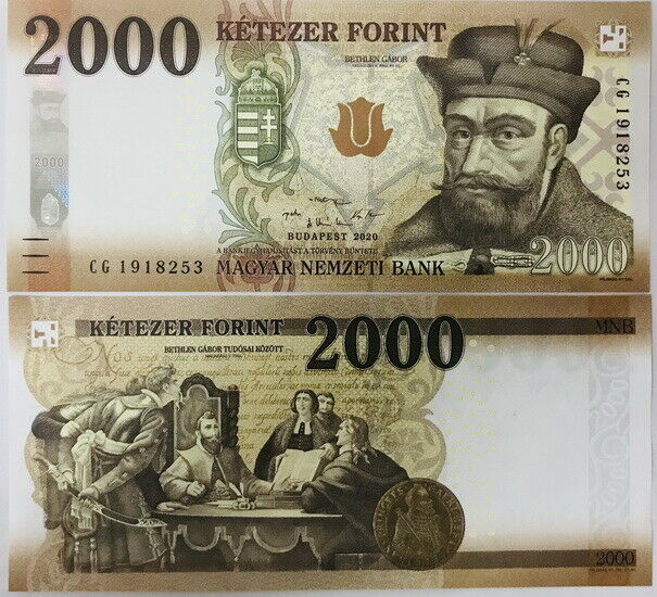 Hungary 2000 Forint 2020 P 204 b UNC