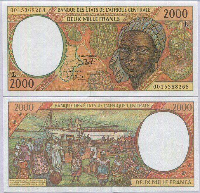 Central African States Gabon 2000 Fr.2000 P 403Lg UNC