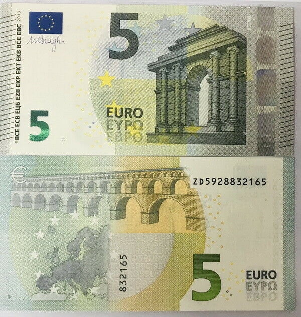 Euro 5 Euro Belgium 2013 P 20 z ZD Prefix UNC
