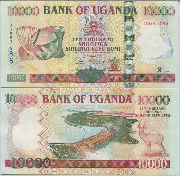 Uganda 10000 Shillings 2004 P 45 a UNC