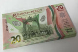 Mexico 20 Pesos 2021 P New Polymer COMM. UNC LOT 10 Pcs