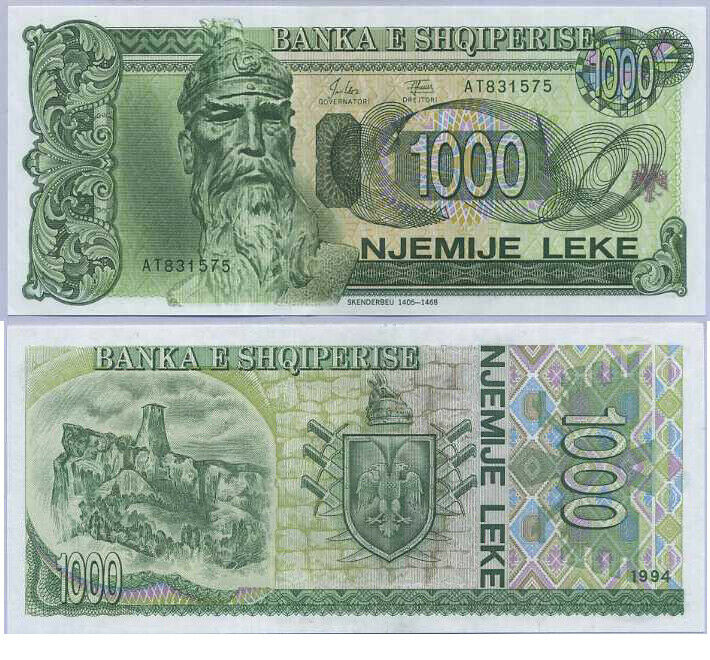 Albania 1000 Leke 1994 P 58 UNC