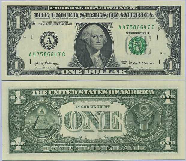 United States 1 Dollars USA 2017 A Boston P 544 UNC