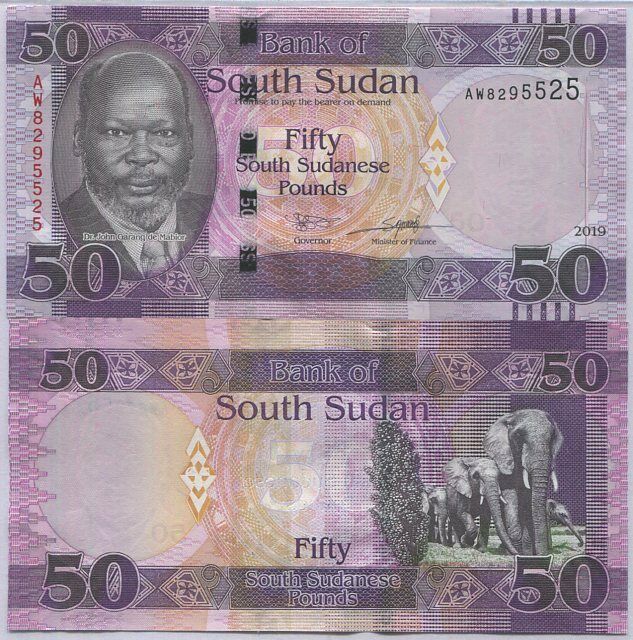 South Sudan 50 Pounds 2019 P 14  UNC