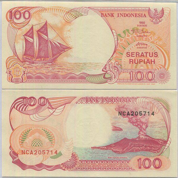 Indonesia 100 Rupiah 1996 P 127 e UNC