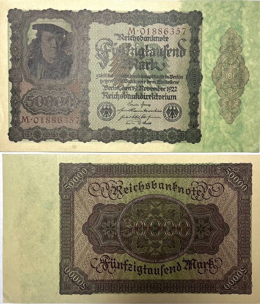 Germany 50000 Mark 1922 P 80 AUNC