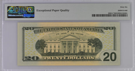United States 20 Dollars USA 2004 P 521 C Philadelphia GEM UNC PMG 66 EPQ