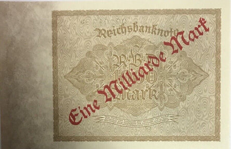 Germany Reichsbank 1000000000 Mark 1922 P 113 UNC