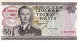 LUXEMBOURG 50 FRANCS 1972 P 55 b UNC With Tone