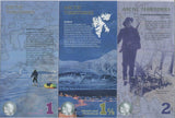 Arctic Territories SET 3 PCS 1 1.5 2 Dollars 2012-2014 POLYMER UNC