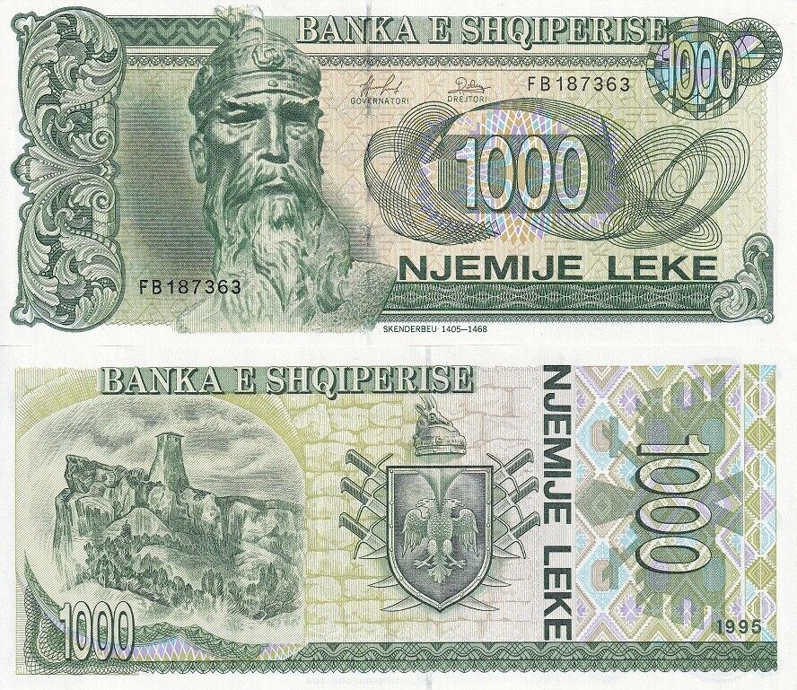 Albania 1000 Leke 1995 P 61 b UNC