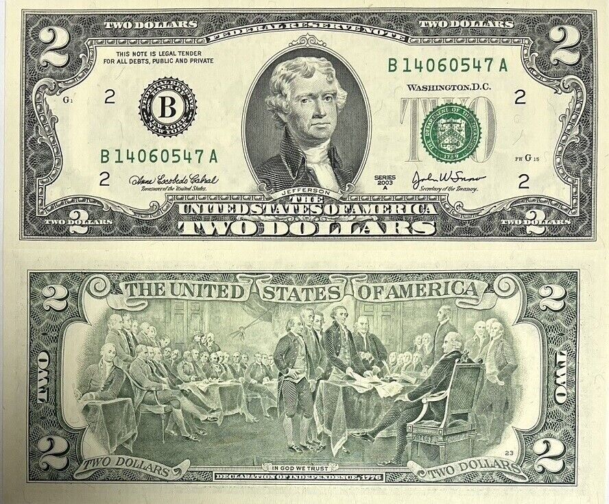United States 2 Dollars USA 2003A P 516b New York B UNC