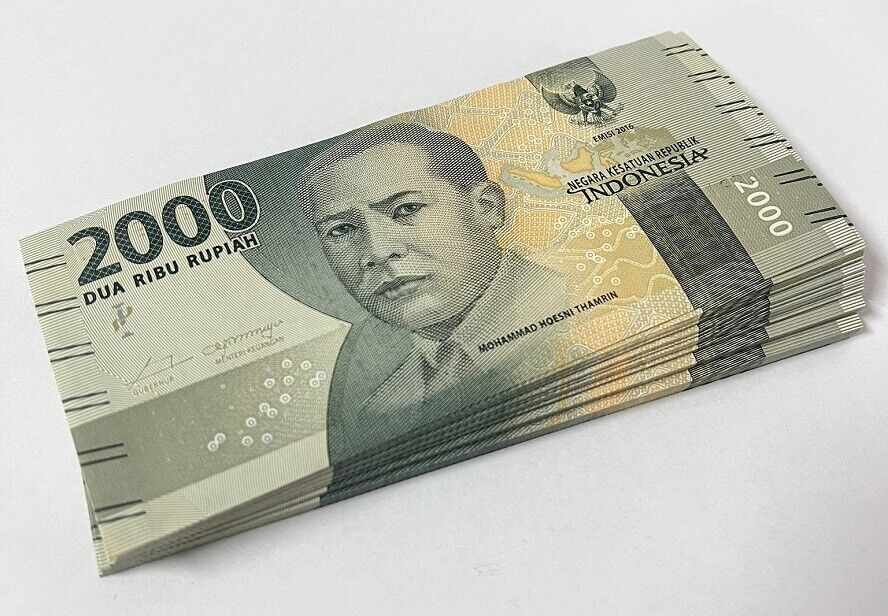 Indonesia 2000 Rupiah 2016/2016 P 155 UNC LOT 20 PCS