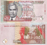 Mauritius 100 Rupees 2022 P 56 g UNC