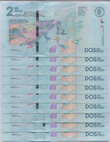 Colombia 2000 Pesos 2019 P 458 UNC LOT 10 PCS