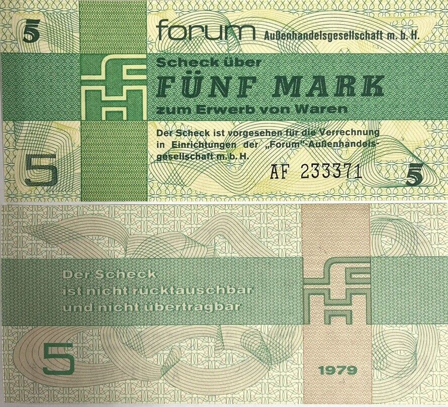 Germany Demorcratic 5 Mark 1979 P FX3 UNC