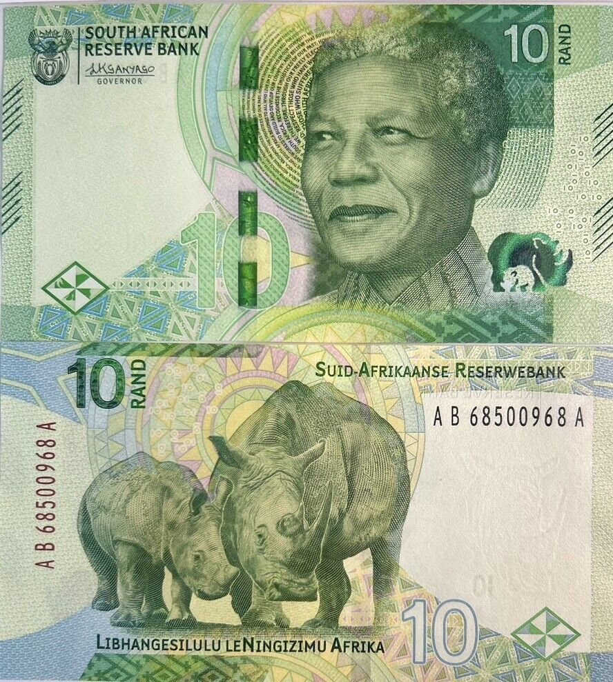 South Africa 10 Rand 2023 P 148 New Family Design UNC