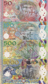 Portuguese Explorers Set 4 PCS 50 100 500 1000 Escudos 2017 Fantasy