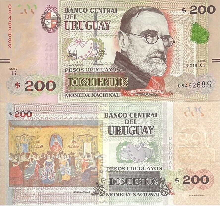 Uruguay 200 Pesos 2019 P 96 UNC