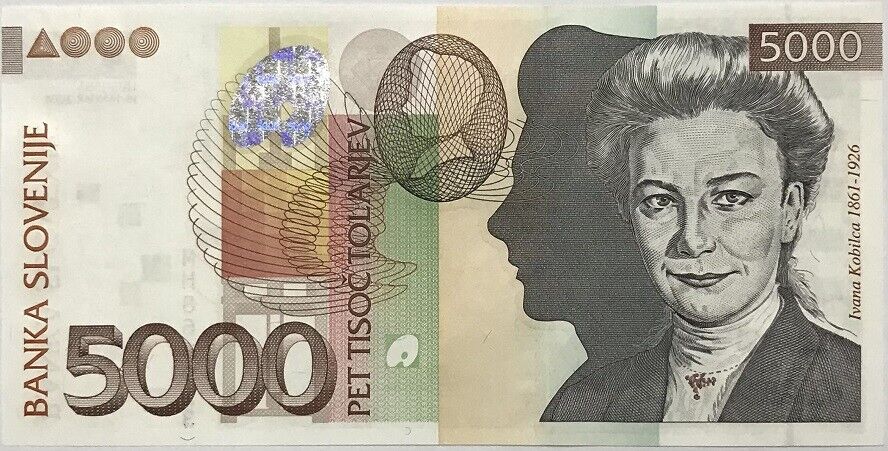 Slovenia 5000 Tolarjev 2004 P 33 UNC