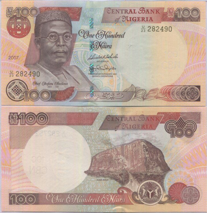 Nigeria 100 Naira 2007 P 28 UNC