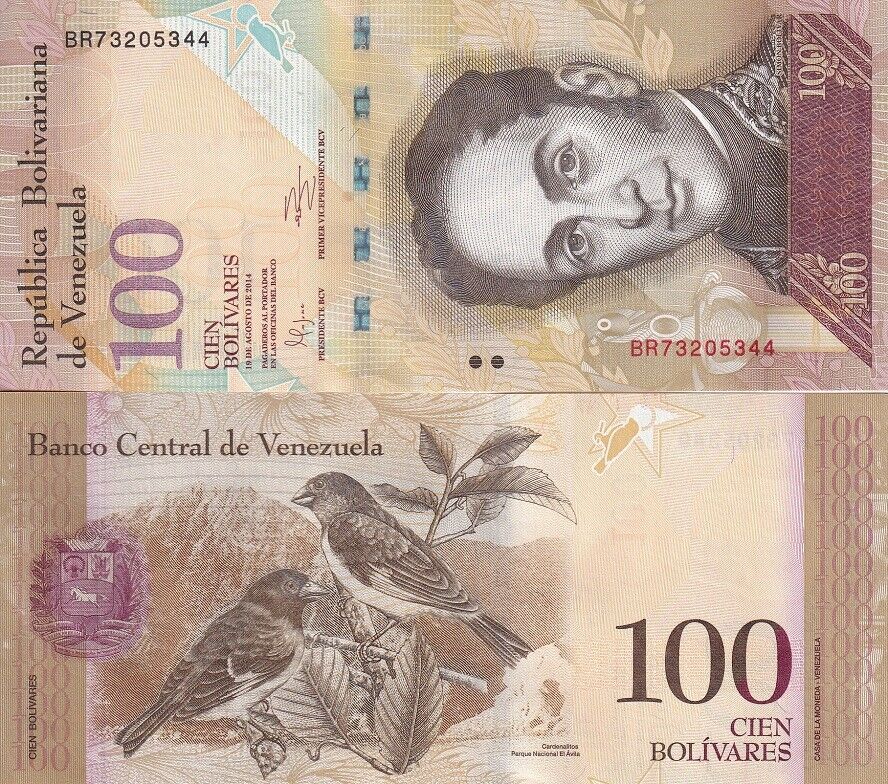 Venezuela 100 Bolivares 2014 P 93 h UNC