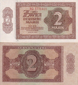 GERMANY Democratic 2 Deutsche MARK 1948 P 10 b UNC