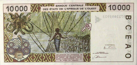 West African States Ivory Coast 10000 Francs 1997 P 114Ae AUnc