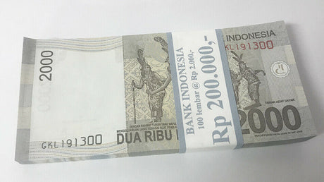 INDONESIA 2000 RUPIAH 2013/2009 P 148 UNC Lot 20 Pcs 1/5 Bundle
