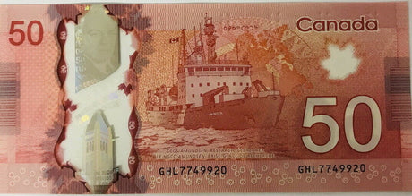 CANADA 50 DOLLARS 2012 P 109 b Wilkins & Poloz POLYMER UNC