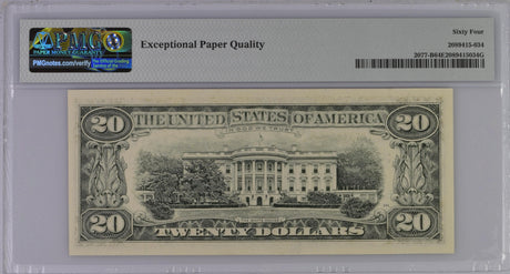 United States 20 Dollars USA 1990 P 487 B New York Choice UNC PMG 64 EPQ
