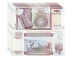 Burundi 50 Francs 2005 P 36 e UNC LOT 5 PCS
