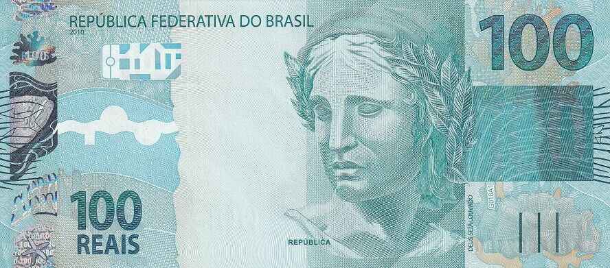 Brazil 100 Reais 2010 P 257 d UNC
