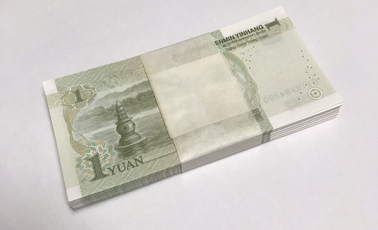 China 1 Yuan 1999 P 895 UNC LOT 100 PCS 1 BUNDLE